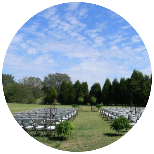 Chair rentals for wedding ceremony